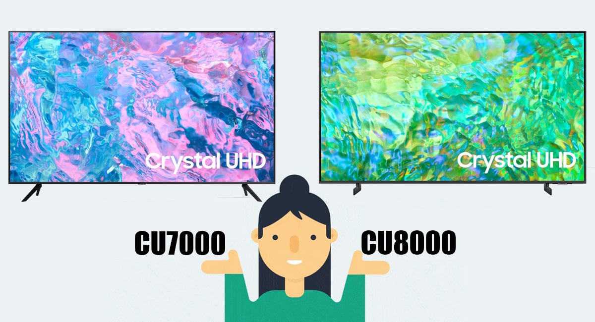 مقایسه تلویزیون سامسونگ CU7000 با CU8000